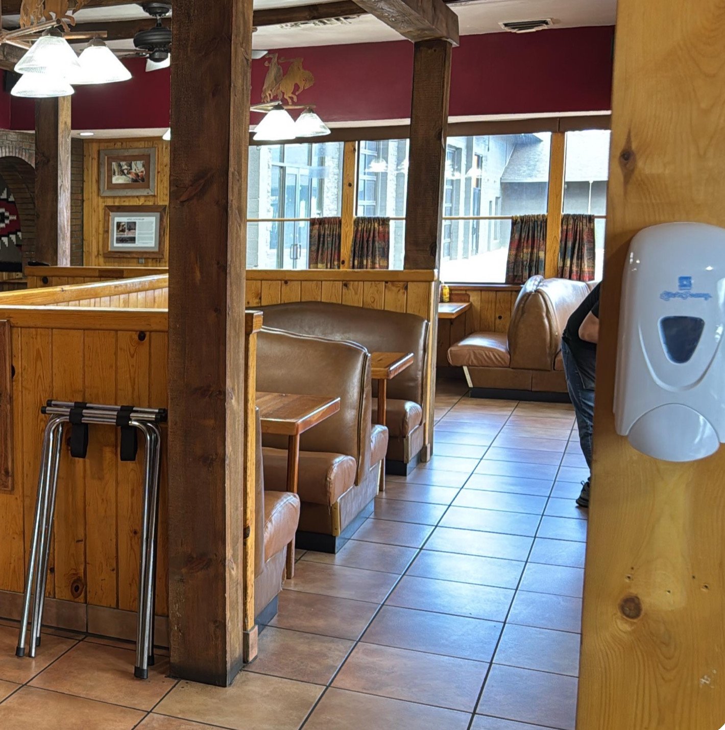 Moab Grill dining room with leather booths